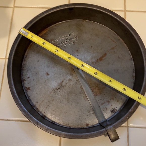 Vintage EKCOLOY Silver Beauty Fluted Tin Pie Pan - Picture 3 of 7